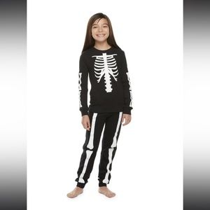 Under Disguise Skeleton Pajamas Youth size XXS 4 Glow in the Dark NEW WITH TAGS